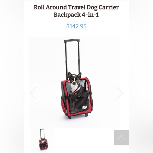Snoozer Pet products- roll around Travel Dog / Cat carrier backpack 4 in 1 - Picture 3 of 16